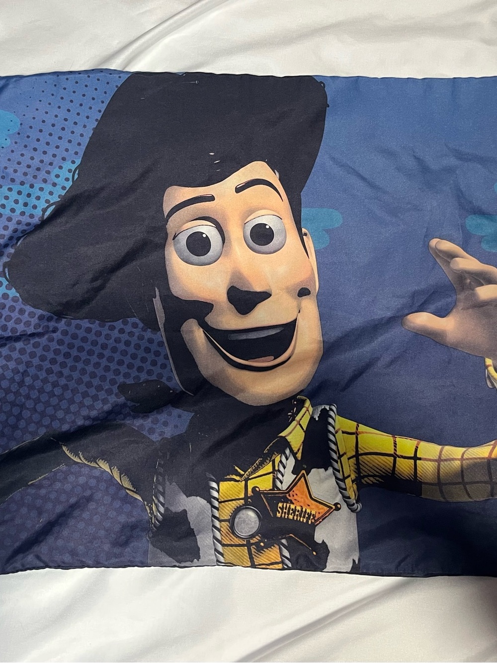 Vintage Disney Pixar Toy Story Buzz Lightyear & Woody Double-Sided Pillowcase